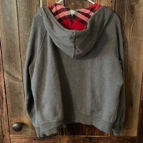 Burberry Men’s Gray Long Sleeve Drawstring Full Zip Hoodie Sz XL COA 🔥 EUC - Picture 8 of 14